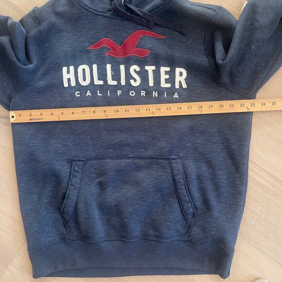 Y2K Inspired Hollister HCO Embroidered Spell Out Hoodie Sweatshirt Size Mens XL - Picture 4 of 8